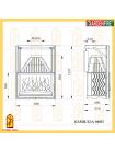 Каминная топка Ardenfire Камилла 800П